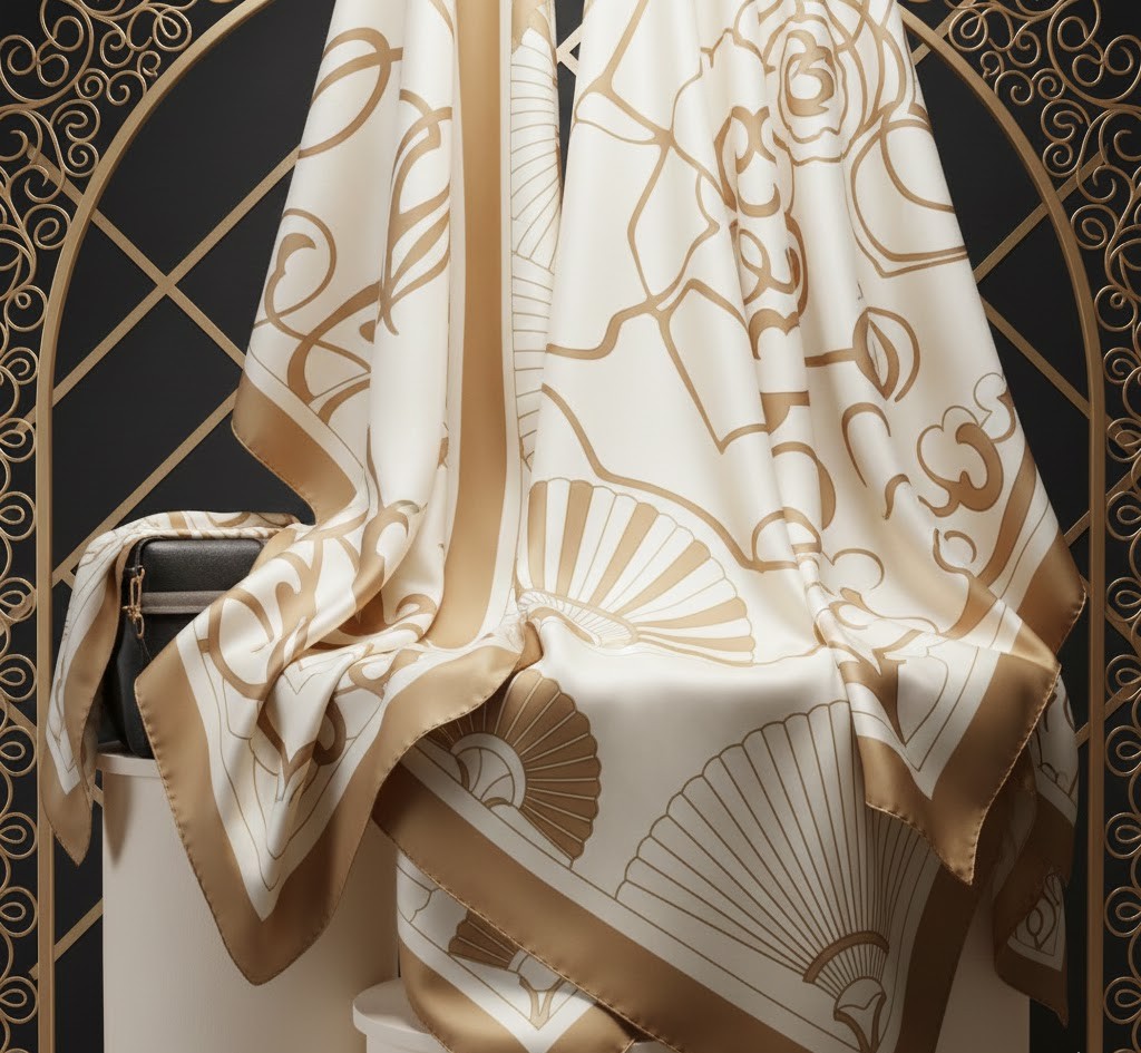 Luxurious silk scarves
