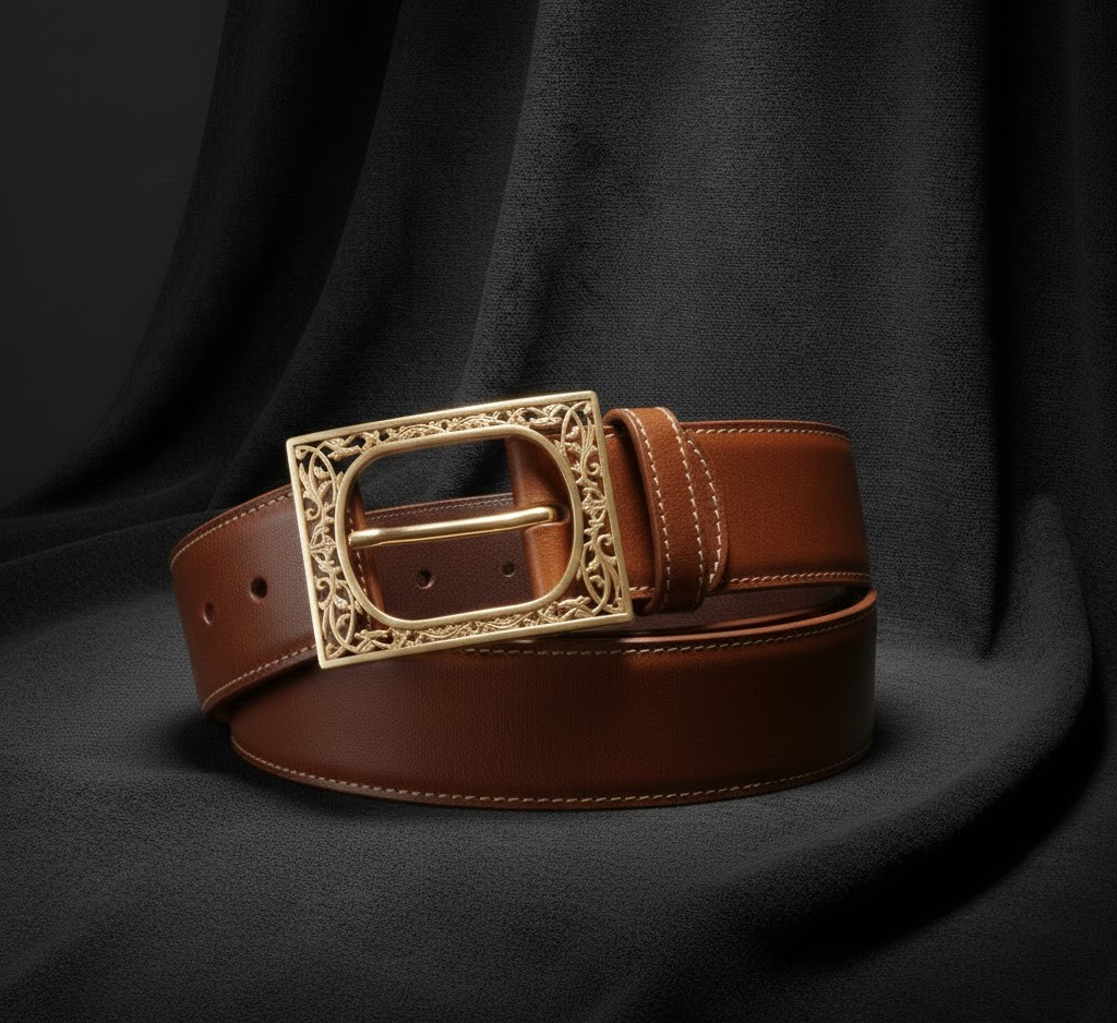Handmade leather belt